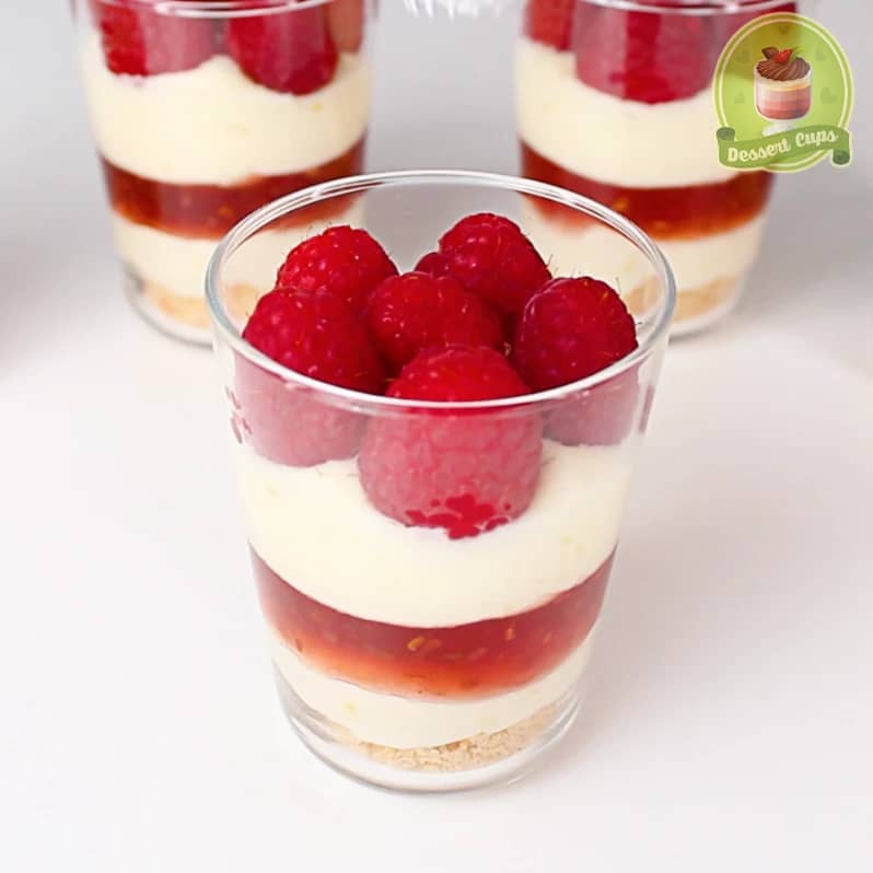 raspberry dessert cups