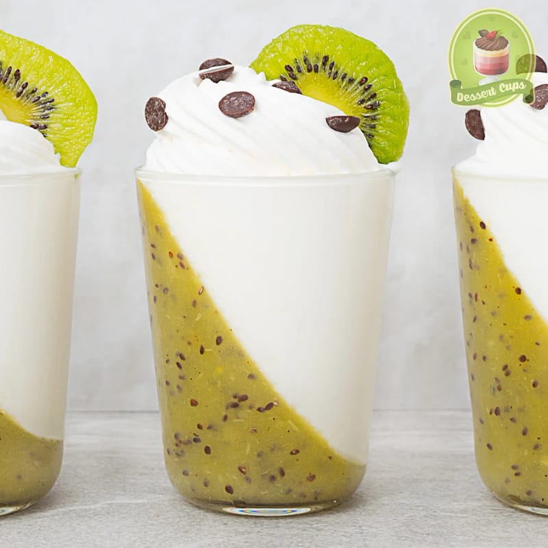 Half Half Kiwi Dessert Cups